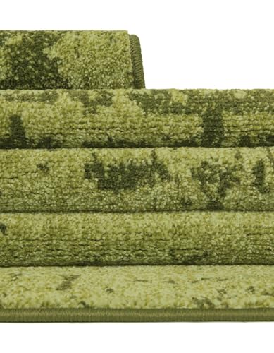 Rugs.com - Angelica Collection Rug – 6 Ft Runner Green Easy-Clean Runner Rug – Perfect for Hallways, Kitchens, and Entryways - color: Green, size: 2' x 6' (Runner)