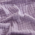 EMME Cotton Throw Blanket for Couch Soft Muslin Blankets 50"x60" Lightweight Breathable Blanket All Season Gauze Blanket, Lavender - color: 07 - Lavender, size: Throw (50" x 60")