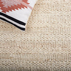 SAFAVIEH Natural Fiber Collection Runner Rug - 2'3" x 6', Bleach, Handmade Jute, Braided Woven Design, Ideal for Living Room, Bedroom (NF212D) - color: Bleach, size: 2'3" x 6' (Runner)