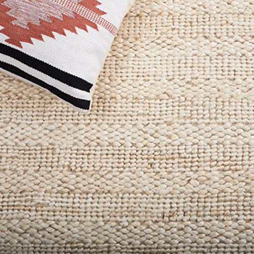 SAFAVIEH Natural Fiber Collection Accent Rug - 2'3" x 4', Bleach, Handmade Jute, Braided Woven Design, Ideal for Entryway, Living Room, Bedroom (NF212D) - color: Bleach, size: 2'3" x 4' (Rectangular)