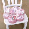 vctops Flower Shaped Chair Pad Farmhouse Floral Print Chair Seat Cushion Pad Soft Comfy Cotton Cushion Pillow (1221 Pink, 16"x16") - color: 1221 Pink