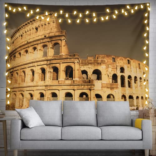 feelacle Roman Coliseum Tapestry 60" X 40" Scenery Rome Wall Hanging Party Decorations Home Decor For Bedroom Living Room Dorm (150 X 100cm) - color: Roman Coliseum, size: 60"L x 40"W