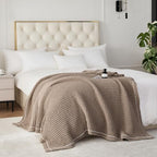 WESHIONGOO Throw Blanket for Couch Soft Knit Throw Blanket with Chenille Yarn Non-Shedding, Chenille Blanket for Living Room Bed Sofa (Coffee Brown, 50"*60") - color: Coffee Brown