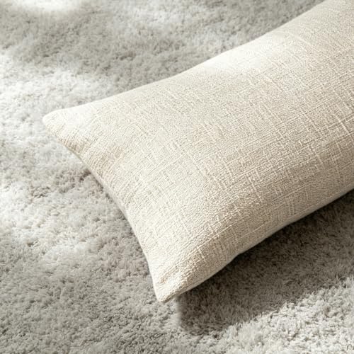 Happy Winter Snowflakes Believe Merry Christmas Throw Pillow Cover Cushion Case Cotton Linen Material Decorative Lumbar 12X20 inches - color: A