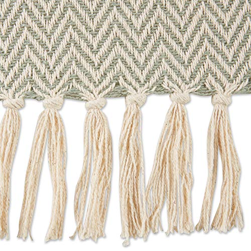 DII Chevron Throw Collection Handloomed Cotton, 50x60, Artichoke - color: Artichoke, size: 50x60"