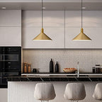 KCO Lighting Mid Century Modern Dome Pendant Light Large Farmhouse Island Lighting Gold Barn Pendant Lights Brass Kitchen Hanging Lights - color: Gold