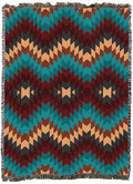 Pure Country Weavers Desert Oasis - Western Tapestry Throw Blanket Woven from Cotton - Made in The USA (72x54) - color: Desert Oasis