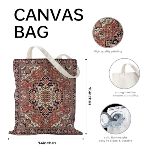 Boho Style Canvas Bag for Women Boho Fashion Tote Bag for Bohemian Lover - color: Persian Bag