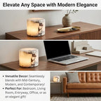 Marble Touch Light & Marble Tap Light - Type-C Rechargeable Dimmable Stone Table Lamp for Bedroom, Bedside, Living Room, Desk, Small Modern Night Light for Nightstand