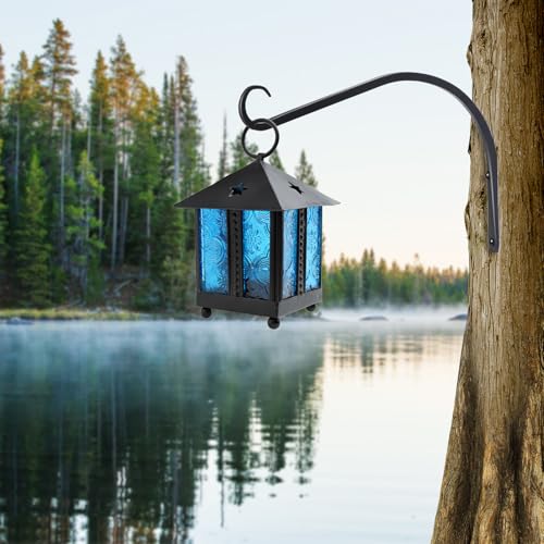 11 inch Plant Hanger, Sturdy Hanging Plant Bracket Outdoor, Hanging Plant Wall Hook Heavy Duty, for Hanging Bird Feeders, Planters, Lanterns, Wind Chimes, Indoor/Outdoor Use, Black, Set of 2 - color: Black, size: 11in-acr-2-Black