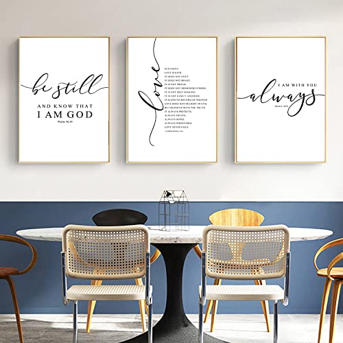 Bible Verse Wall Art Decor Scripture Canvas Wall Art Christian Pictures Inspirational Artwork Scripture Bible Verse Posters Christian Paintings for Living Room Bedroom 16x24 Inch Unframed Set of 3 - color: Bible Verse Art - Two, size: 16x24 Inch Unframed