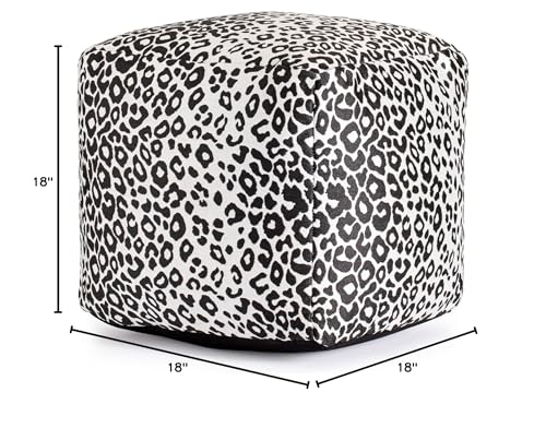 Anji Mountain 100% Handmade & Handcrafted Comfortable Home Décor Outdoor Pouf Ottoman Footrest for Living Room, Bedroom, Nursery, Kidsroom, Patio Furniture - (18" x 18" x 18"- Gray) - color: Amur Gray