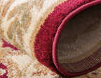 Unique Loom Versailles Collection Area Rug - Charles (5' 3" x 8' Rectangle Red/Cream) - color: Burgundy/ Ivory, size: 5'3" x 8' (Rectangular)