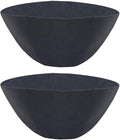nongcunren Non-Woven Fabric Plant Grow Bags Replacement 16 inch 2 Pack Coco Liner Window Basket,Trough Shaped Wall and Deck Mount Planters,Round Hanging Basket (2Pack, 16IN)