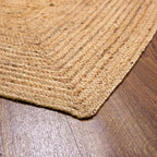 Super Area Rugs Farmhouse Jute Braided Rug - Reversible Natural Fiber- Eco Friendly Rug for Living Room - Kitchen - Entryway Hand Woven, Natural, Rectangle 3' X 5' - color: Natural, size: 3' x 5' (Rectangular)