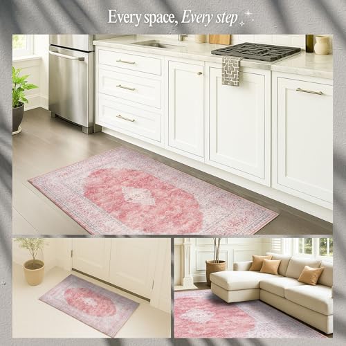 Fame Rugs Modern Oushak Rug 9x12, Vintage Turkish Brown Oriental Antique Inspired Washable Foldable Area Rugs, Luxury Living Room Bedroom (383BB, 9' x 12) - color: 410cp, size: 2' x 3' (Rectangular)