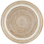 nuLOOM Rikki Coastal Braided Jute Area Rug, 4' Round, Off-white - color: Off White, size: 4' (Round)
