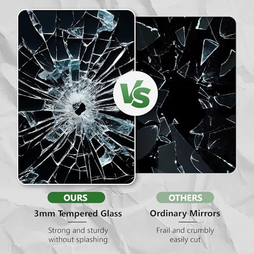 Irregular Wall Mirror 22x30 Inch, Asymmetrical Frameless Bathroom Mirrors with Tempered Glass for Living Room Bedroom,Decorative Modern Wall Decor - color: Black B, size: 30"L x 22"W