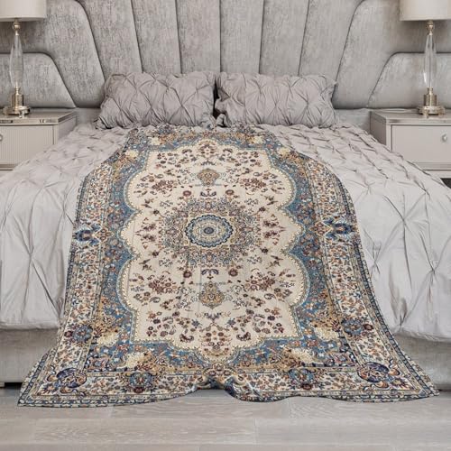 Traditional Boho Throw Blanket,Vintage Geometric Textured Rustic Farmhouse Bohemian Pattern Soft Throw Blanket for Couch Sofa Camping Office Travel Home Bedroom Decor All Seasons 30"x40" - color: Boho-2, size: 30x40in