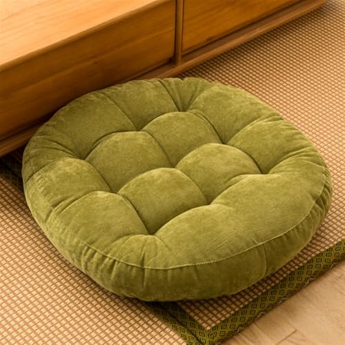 SK Studio Meditation Floor Pillow, Large Floor Cushions, Round Floor Cushion Seating for Adults Kids, Classroom Furniture Floor Pillow for Yoga Living Room, Green, 22" W x 22" L (Pack of 1) - color: Green, size: 22"W x 22"L (Pack of 1)