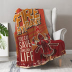 Firefighter Blanket Gifts for Men - Fireman Practitioner Hydrant Fire Fighter Throw Appreciation Gifts for Boy Adult Son Bed Couch Firefighters' Day Birthday Christmas lightweight Blanket 50"x60" - color: Firefighter 2