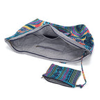 OPQRSTU Women Hippie Tote Hand Bag Large Capacity Bohemian Bag Portable Tourist Shoulder Bags - color: Green-purple
