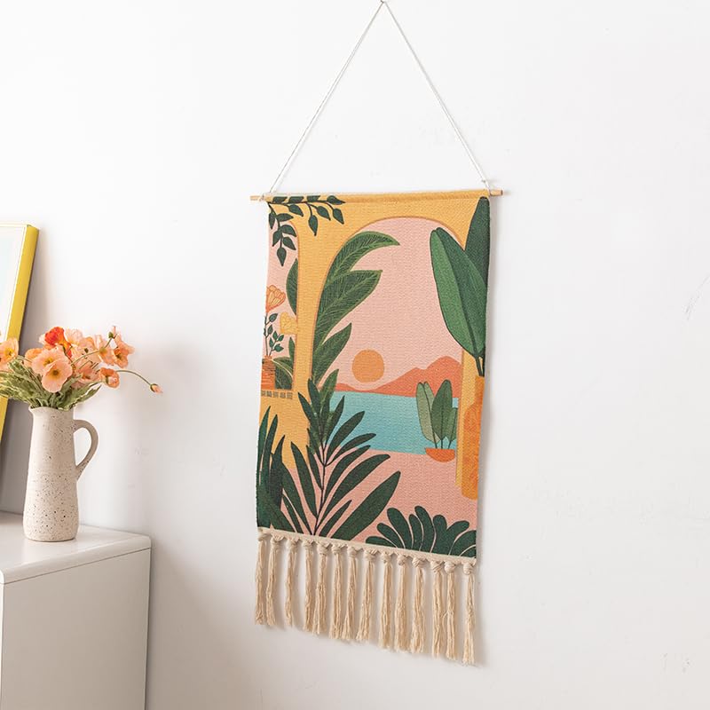 BMIDRUT Wall Hanging Macrame Woven Tapestry Bohemian Tapestries Art Tapestry for Home Apartment Dorm Room Backdrop 20x35 Inch - color: C8
