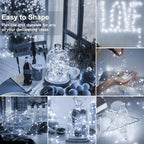 kolpop 6 Pack LED Fairy Lights Battery Operated, Mini Twinkle String Lights Battery Powered Waterproof for Christmas Mason Jars Party,Cool White - color: Cool White, size: 6 Pack