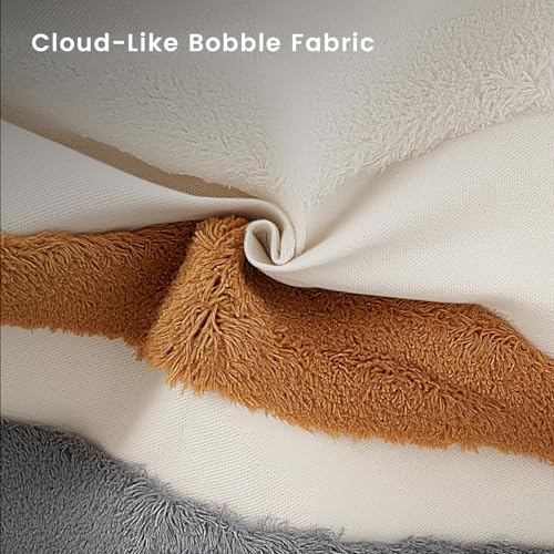 18in x 18in Geometric Tufted Pillow Cover, Neutral Gradient Stripe Cushion Case, Modern Textured Throw Pillow Sham for Sofa Bedroom Living Room, Boho Farmhouse Home Decor - color: Pastoral Style 1, size: 18" x 18" (Pack of 1)
