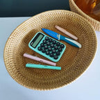 Large 14inch Oval Rattan Fruit Serving Basket,Wicker High Wall Fruit Vegetable Serving Basket Bowl,Large Rattan Dining Table Bowl for Various Things,Bread,Snack,Odds and Ends,Natural Brown - color: Brown(14.2"x11.5"x3.5")