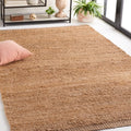 SAFAVIEH Natural Fiber Collection Area Rug - 5' x 8', Natural, Handmade Jute, Ideal for High Traffic Areas in Living Room, Bedroom (NF459A) - size: 5' x 8' (Rectangular)