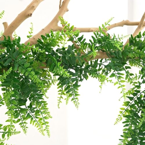 GBESTWOOW Fern Garland, Artificial Vine Fake Greenery Wedding Arch Swag Backdrop Doorways Table Runner Ivy Indoor Outdoor - size: 5.9 FT-Fern garland