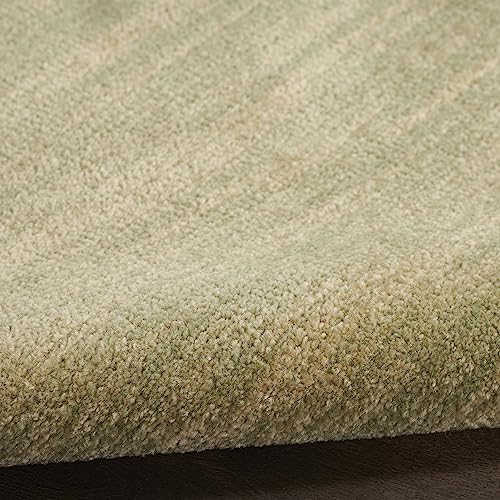 Nourison Home Nourison Essentials Green Gold 2'2" x 10' Area Rug - Easy Clean, Non Shedding, Bed Room, Living Room, Dining Room, Kitchen (10' Runner) - color: Green Gold, size: 2'2" x 10' (Runner)