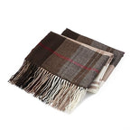 BATTILO HOME Brown Plaid Throw Blanket for Couch - Fall Plaid Blanket Buffalo Plaid Blankets - Lightweight Farmhouse Outdoor Throw Blankets for Bed, Sofa (50"x60", Coffee) - color: Coffee