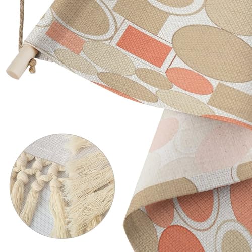 FekiLoot Beige Coral Multicolor Wall Painting Fashion Wall Art Popular Wall Hanging Exquisite Wall Decor Natural Tapestry Home Decoration Fringe Wall Decor For Living Room Bedroom Macrame Wall Art