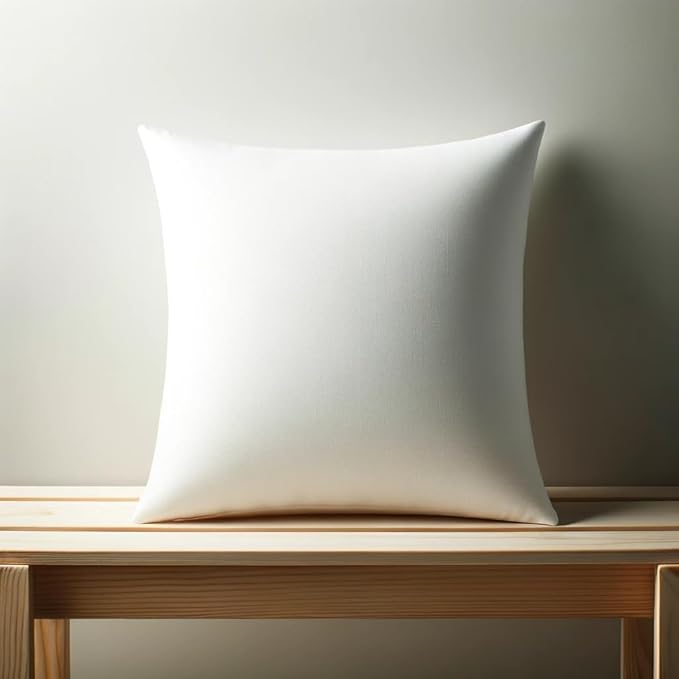 20 x 20 inches Pillow Inserts, Set of 6 Hypoallergenic Brushed Microfiber Liner Down Alternative Filled Square Cushion Throw Pillow