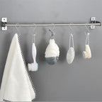 16 Pack S Hooks for Hanging, 3.5 inch Heavy Duty Metal S Hooks with Safety Buckle S Shaped Hooks Pot Rack Closet Hooks for Hanging Plants, Clothes, Kitchen Utensil, Pots, Pans, Bags (Silver)