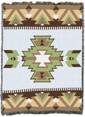 Pure Country Weavers Dust Bowl - Western Tapestry Throw Blanket Woven from Cotton - Made in The USA (72x54) - color: Dust Bowl