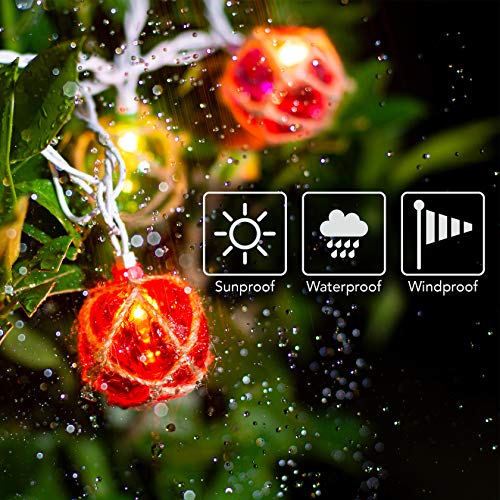 Brillarlights Nautical Fishing Float String Lights, Beach Themed Buoy Lights Set of 10 Multicolor String Lights for Indoor Home Decor and Outdoor Patio Decorations - color: Multicolor