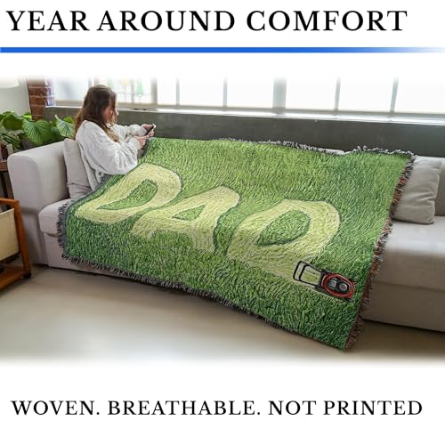 Pure Country Weavers Lawn Dad Blanket - Gift Tapestry Throw Woven from Cotton - Made in The USA (72x54) - color: Lawn Dad, size: 72x54