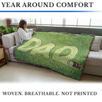 Pure Country Weavers Lawn Dad Blanket - Gift Tapestry Throw Woven from Cotton - Made in The USA (72x54) - color: Lawn Dad, size: 72x54
