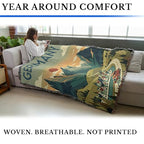 Pure Country Weavers Germany Travel Blanket - Gift Tapestry Throw Woven from Cotton - Made in The USA (72x54) - color: Germany Travel, size: 72x54