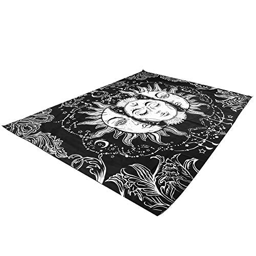 Phefop Bohemian Style Tapestry, Soft Polyester Fabric Wall Hanging Blanket with Digital Printing for Bedroom Living Room Decoration (150 * 130cm) - size: 150*130cm