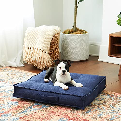South Pine Porch Mila Square Tufted Pillow Style Dog Bed, Cobalt, Small (24" x 24") - color: Cobalt, size: Small (24" x 24")