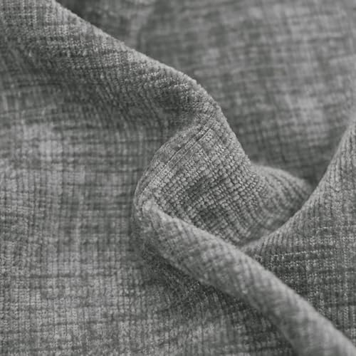 CaliTime Throw Pillow Covers Decorative 16 X 16 Inches Pack of 2 Cozy Chenille Cushion Cases for Couch Sofa Bed Living Room Home Medium Grey - color: Medium Grey, size: 16" x 16" (Pack of 2)