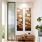 seewan 2 Pack Long Vertical Wall Tapestry, Boho Nature Landscape & Floral Aesthetic Wall Hanging for Bedroom Living Room Home Decor, Long Narrow Art Tapestry with Sunrise Mountain Botanical Designs, 13" × 51" (Autumn Leaf Pattern, 13"Wx51"H, Unframed) - c