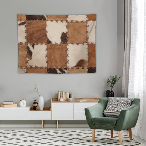 DDCBNS Cowhide Tapestry Wall Hanging,3D Printed Farm Animal Skin Cow Fur Print Brown Wall Hanging Tapestry Wall Art Home Décor for Bedroom Living Room Dorm Wall Décor 40" x 30" - color: Animal Skin_9, size: 40"L x 30"W