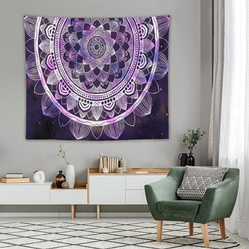 HZOHNAGO Mandala Tapestry Abstract Ancient Geometric Star Field Colorful Galaxy Pattern Printed Wall Tapestry Watercolor Abstract Wall Hanging for Bedroom Living Room Dorm 60" W x 50" H - color: Mandala-1, size: 60"L x 50"W