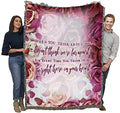 Pure Country Weavers When You Think About Me Don't Think We're Far Apart Blanket - Sympathy Bereavement Gift Tapestry Throw Woven from Cotton - Made in the USA (72x54) - color: Think About Me, size: 72" x 54"