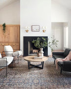Loloi Chris Loves Julia Jules Collection JUL-06 Denim/Spice 9'-6" x 14', .13" Pile Height, Area Rug - color: Denim / Spice, size: 9' x 14' (Rectangular)